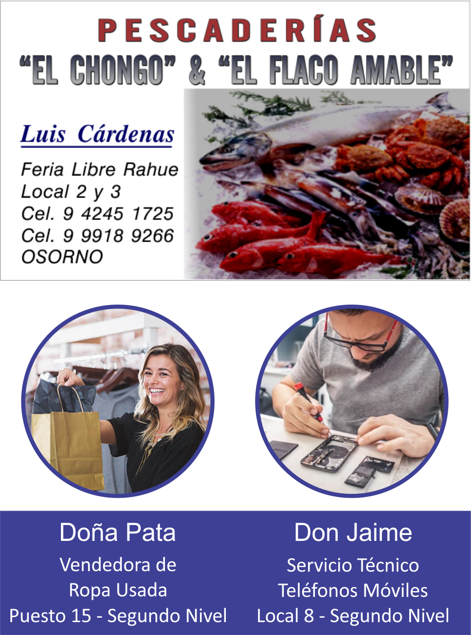 PESCADERÍA EL CHONGO apadrina a: Doña Pata y Don Jaime